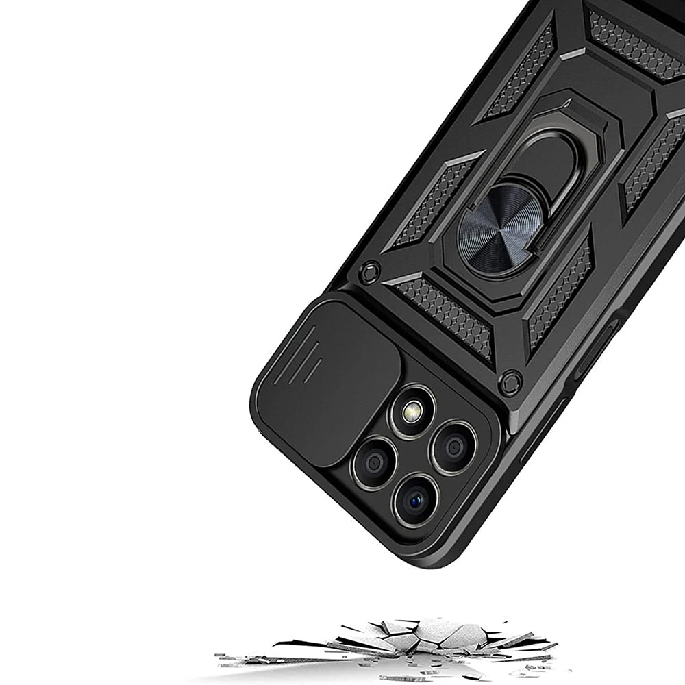 Husa de protectie Techsuit CamShield Series compatibila cu Honor X6a, acoperire spate, verde