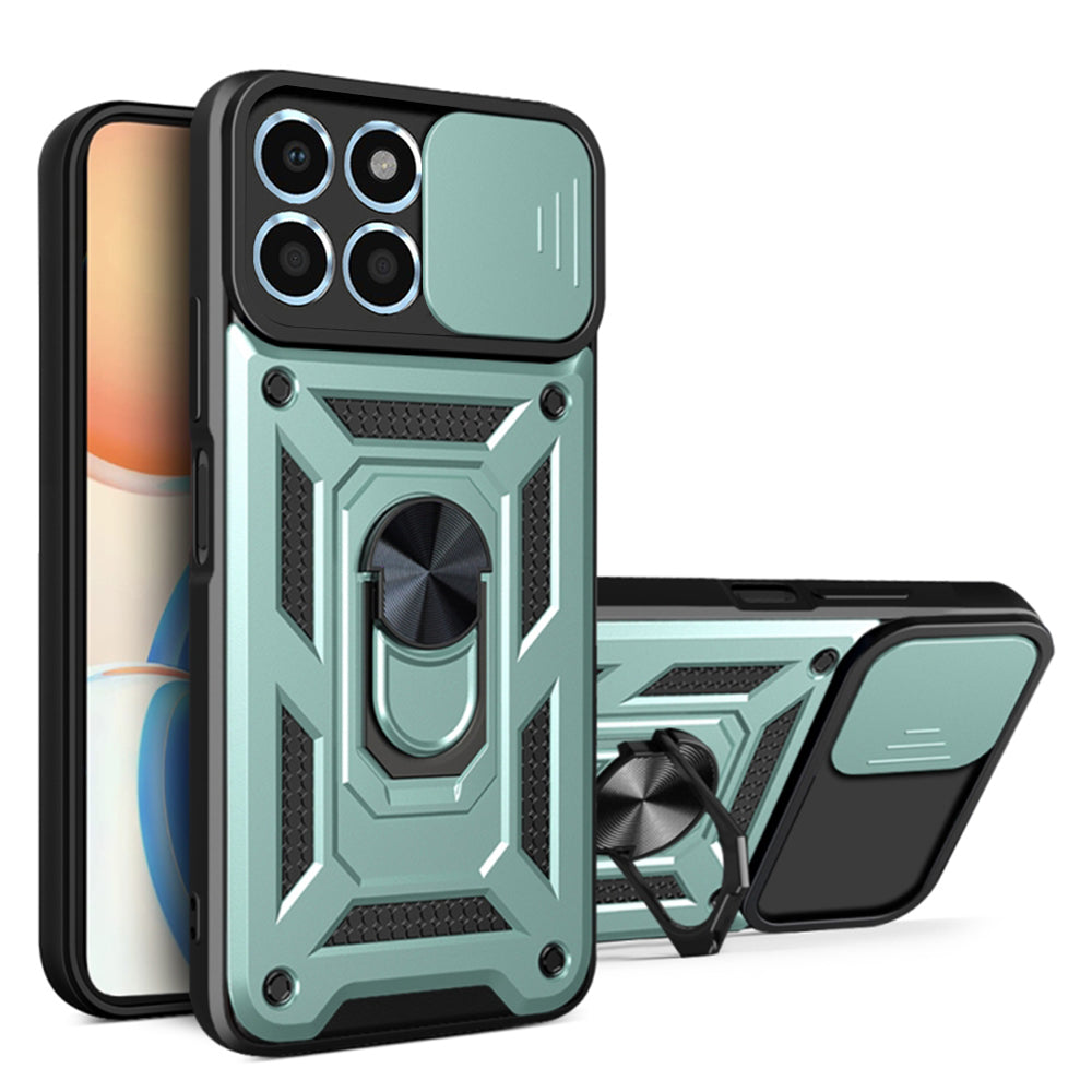 Husa de protectie Techsuit CamShield Series compatibila cu Honor X6a, acoperire spate, verde
