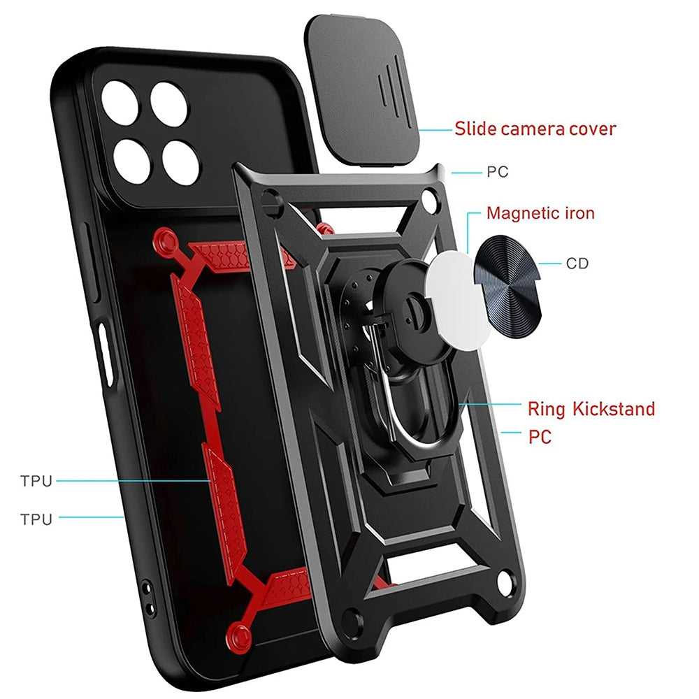Husa de protectie Techsuit CamShield Series compatibila cu Honor X6a, acoperire spate, rose gold