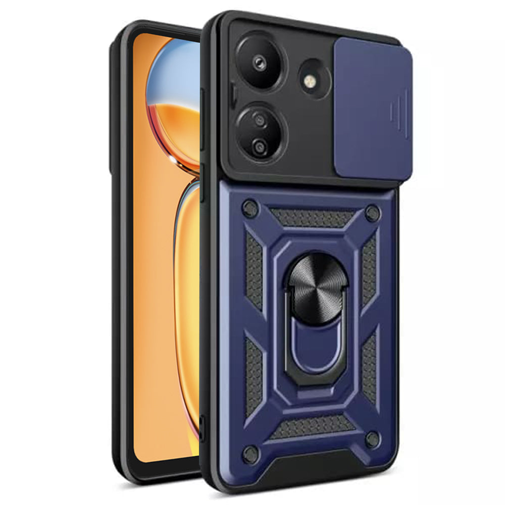 Husa de protectie Techsuit CamShield Series compatibila cu Xiaomi Redmi 13C 4G, acoperire spate, albastru