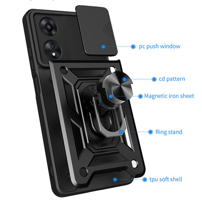 Husa de protectie Techsuit CamShield Series compatibila cu Oppo A58 4G, acoperire spate, verde