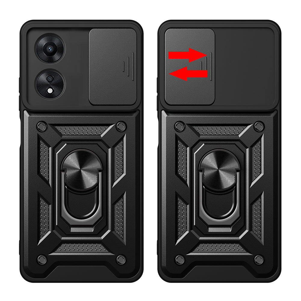 Husa de protectie Techsuit CamShield Series compatibila cu Oppo A58 4G, acoperire spate, verde