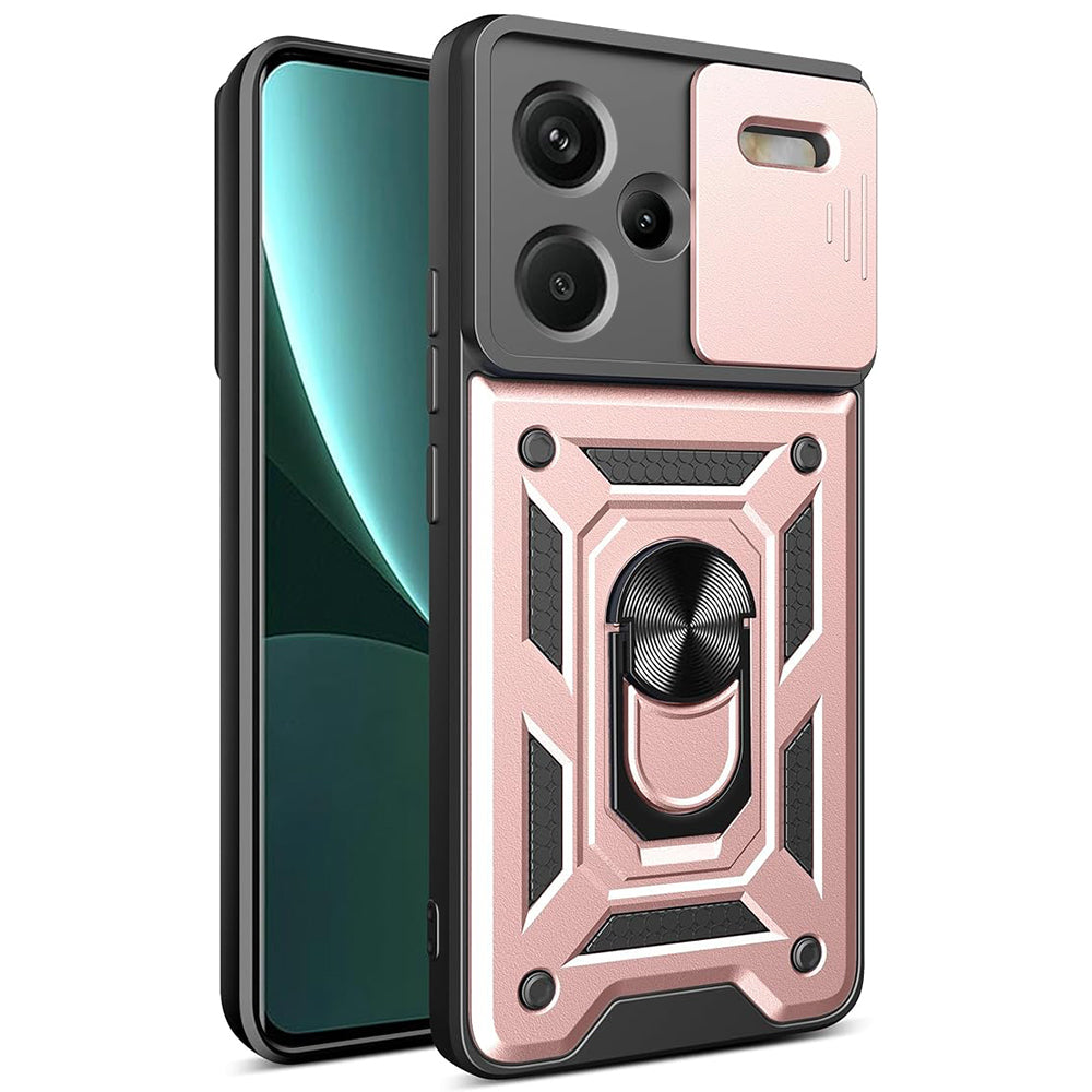 Husa de protectie Techsuit CamShield Series compatibila cu Xiaomi Redmi Note 13 Pro Plus 5G, acoperire spate, rose gold