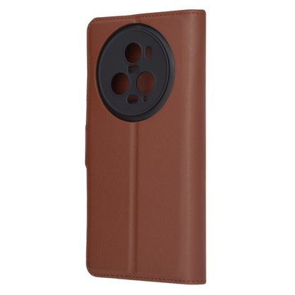 Husa de protectie Techsuit Leather Folio compatibila cu Honor Magic5 Pro, acoperire spate, maro