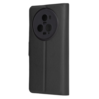 Husa de protectie Techsuit Leather Folio compatibila cu Honor Magic5 Pro, acoperire spate, negru
