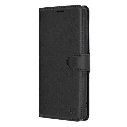 Husa de protectie Techsuit Leather Folio compatibila cu Honor Magic5 Pro, acoperire spate, negru
