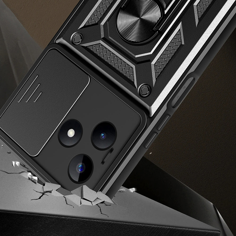 Husa de protectie Techsuit CamShield Series compatibila cu Xiaomi Redmi Note 13 5G, acoperire spate, rose gold