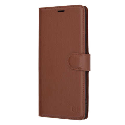 Husa de protectie Techsuit Leather Folio compatibila cu Honor Magic6 Lite, acoperire spate, maro