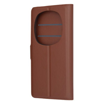 Husa de protectie Techsuit Leather Folio compatibila cu Honor Magic6 Pro, acoperire spate, maro
