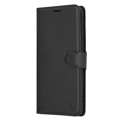 Husa de protectie Techsuit Leather Folio compatibila cu Honor Magic6 Pro, acoperire spate, negru