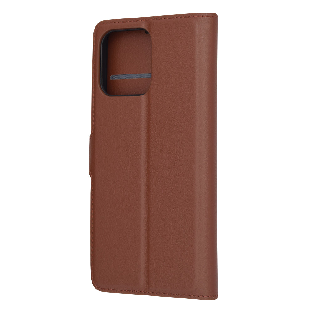 Husa de protectie Techsuit Leather Folio compatibila cu Honor 70 Lite, acoperire spate, maro