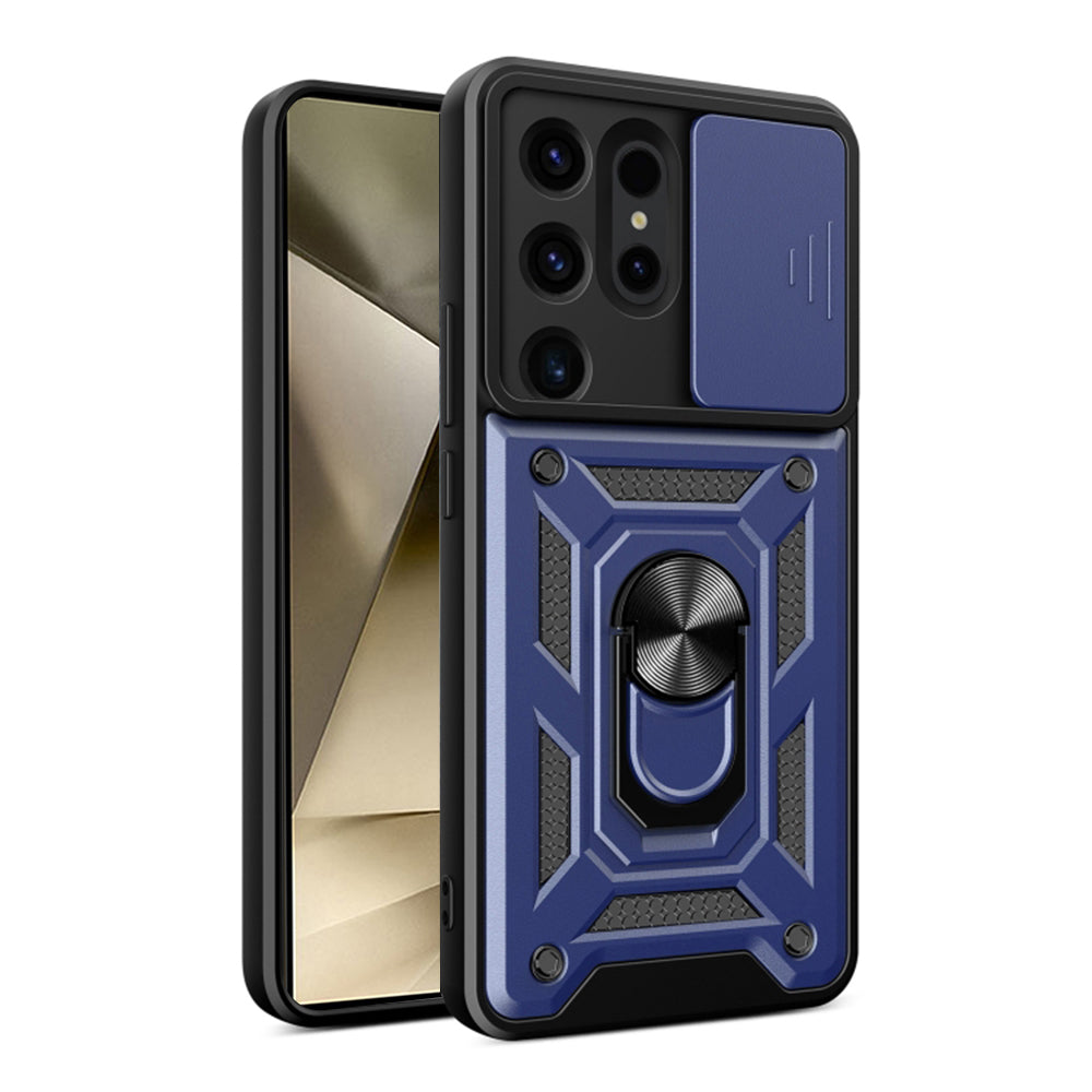 Husa de protectie Techsuit CamShield Series compatibila cu Samsung Galaxy S24 Ultra, acoperire spate, albastru