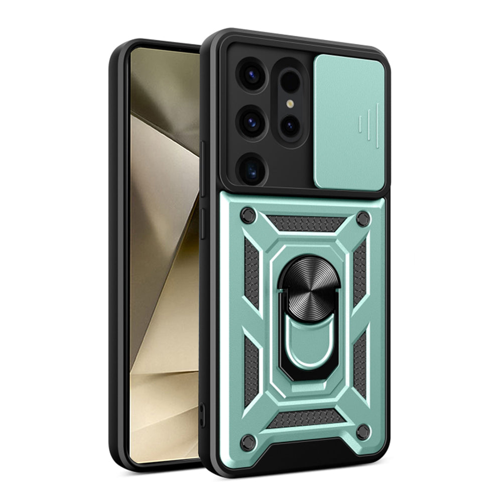Husa de protectie Techsuit CamShield Series compatibila cu Samsung Galaxy S24 Ultra, acoperire spate, verde