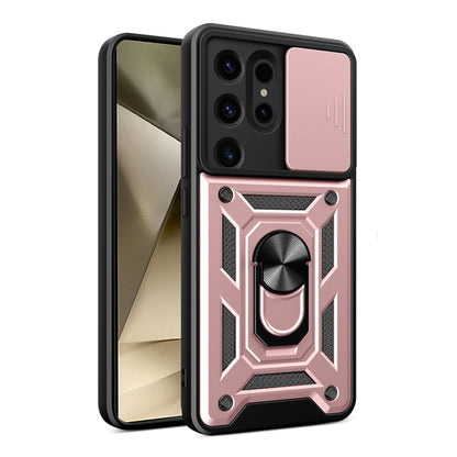 Husa de protectie Techsuit CamShield Series compatibila cu Samsung Galaxy S24 Ultra, acoperire spate, rose gold