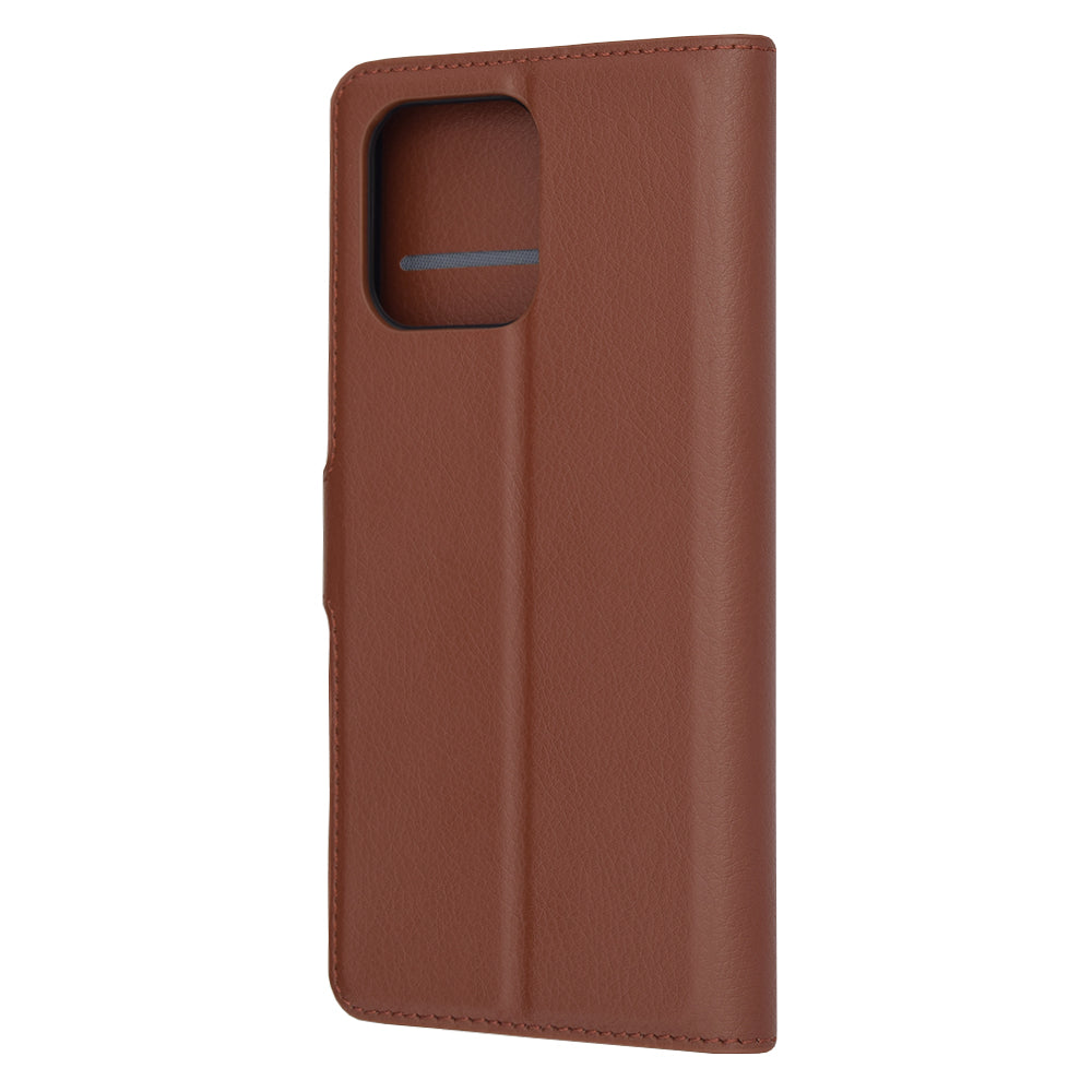 Husa de protectie Techsuit Leather Folio compatibila cu Honor X6a, acoperire spate, maro