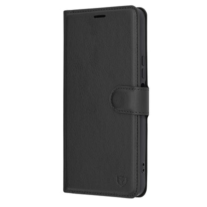 Husa de protectie Techsuit Leather Folio compatibila cu Honor X6a, acoperire spate, negru