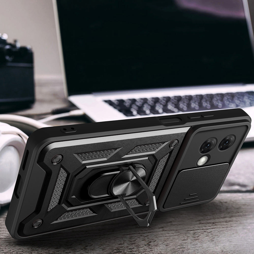 Husa de protectie Techsuit CamShield Series compatibila cu Motorola Moto G84, acoperire spate, verde