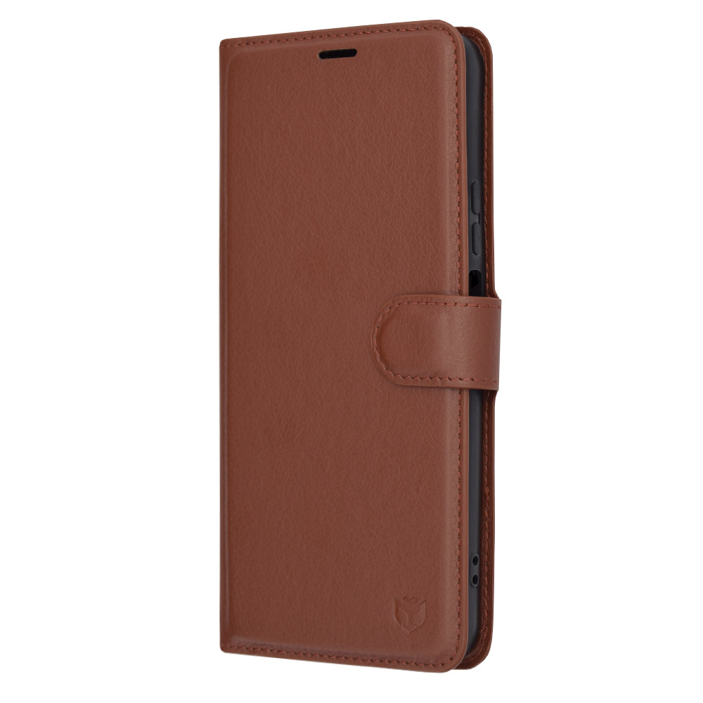 Husa de protectie Techsuit Leather Folio compatibila cu Honor X7b 5G, acoperire spate, maro