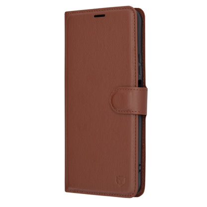 Husa de protectie Techsuit Leather Folio compatibila cu Honor X7b 5G, acoperire spate, maro
