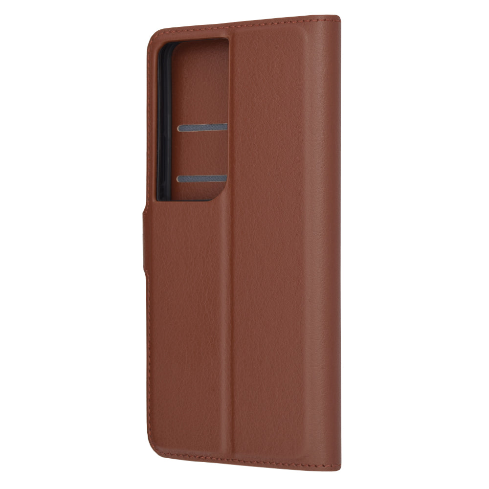 Husa de protectie Techsuit Leather Folio compatibila cu Honor X7b, acoperire spate, maro