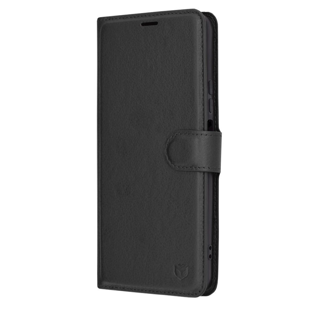 Husa de protectie Techsuit Leather Folio compatibila cu Honor 90 SMART, acoperire spate, negru