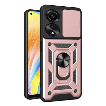 Husa de protectie Techsuit CamShield Series compatibila cu Oppo A78 4G, acoperire spate, rose gold