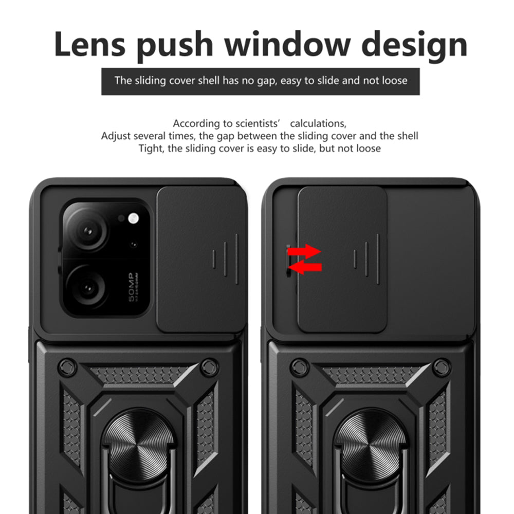 Husa de protectie Techsuit CamShield Series compatibila cu Xiaomi 13T, acoperire spate, verde