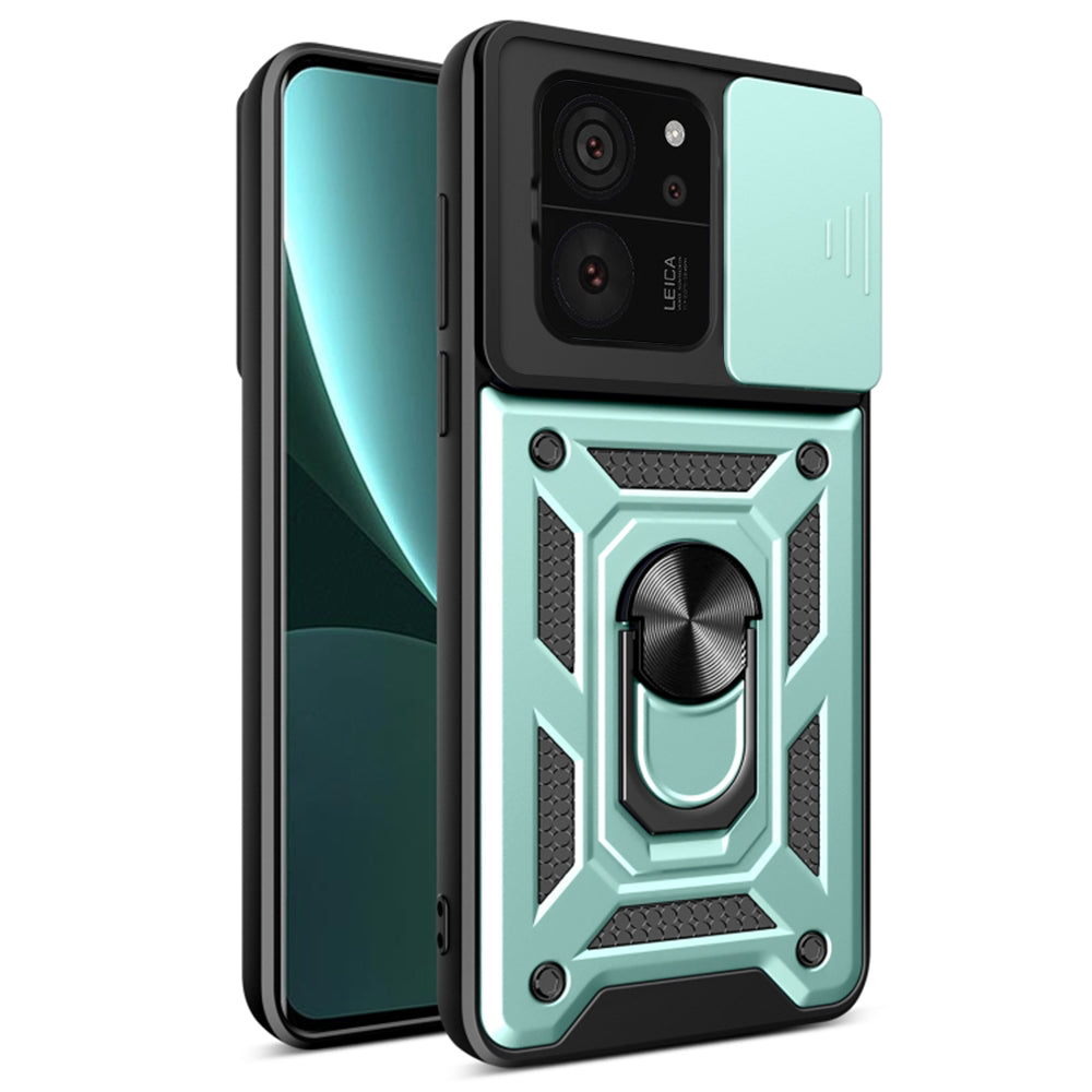 Husa de protectie Techsuit CamShield Series compatibila cu Xiaomi 13T, acoperire spate, verde