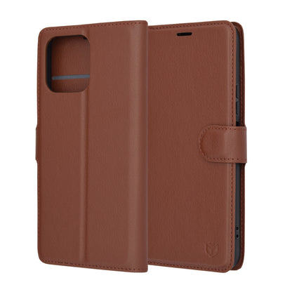 Husa de protectie Techsuit Leather Folio compatibila cu Honor X8a, acoperire spate, maro