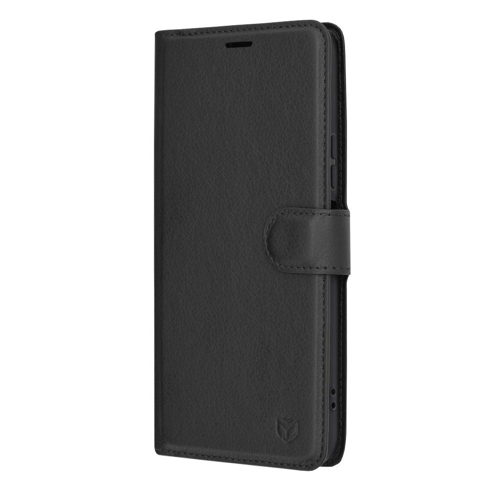 Husa de protectie Techsuit Leather Folio compatibila cu Honor X8a, acoperire spate, negru