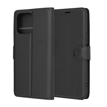 Husa de protectie Techsuit Leather Folio compatibila cu Honor X8a, acoperire spate, negru