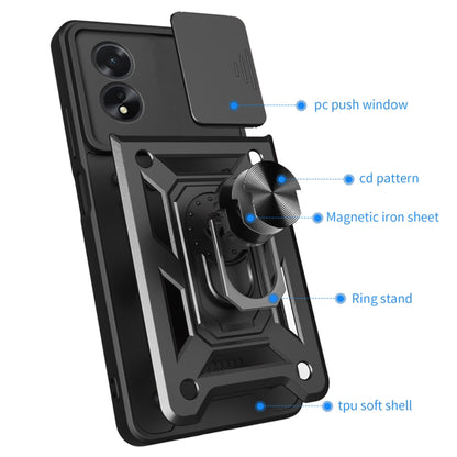 Husa de protectie Techsuit CamShield Series compatibila cu Oppo A18, acoperire spate, verde