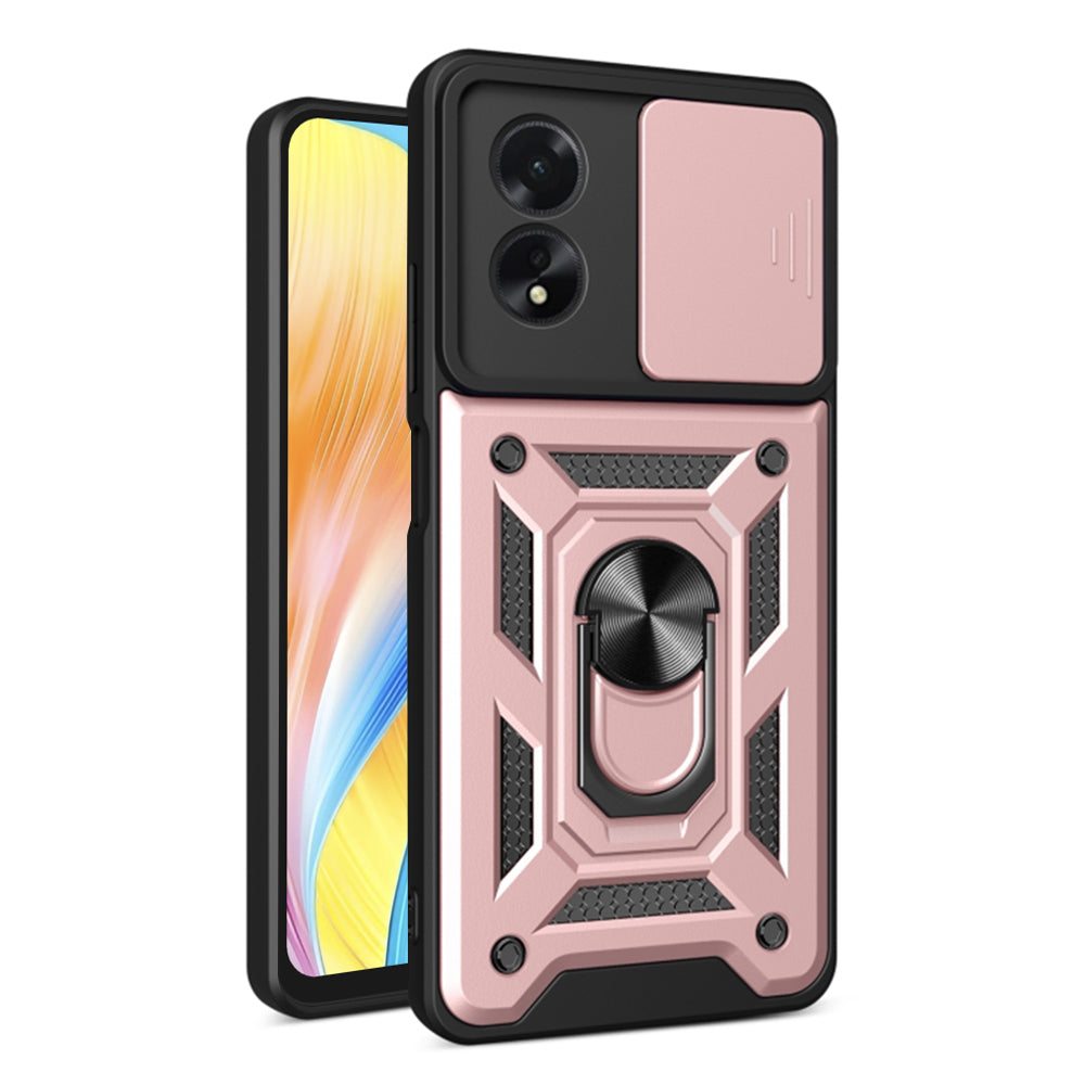 Husa de protectie Techsuit CamShield Series compatibila cu Oppo A18, acoperire spate, rose gold