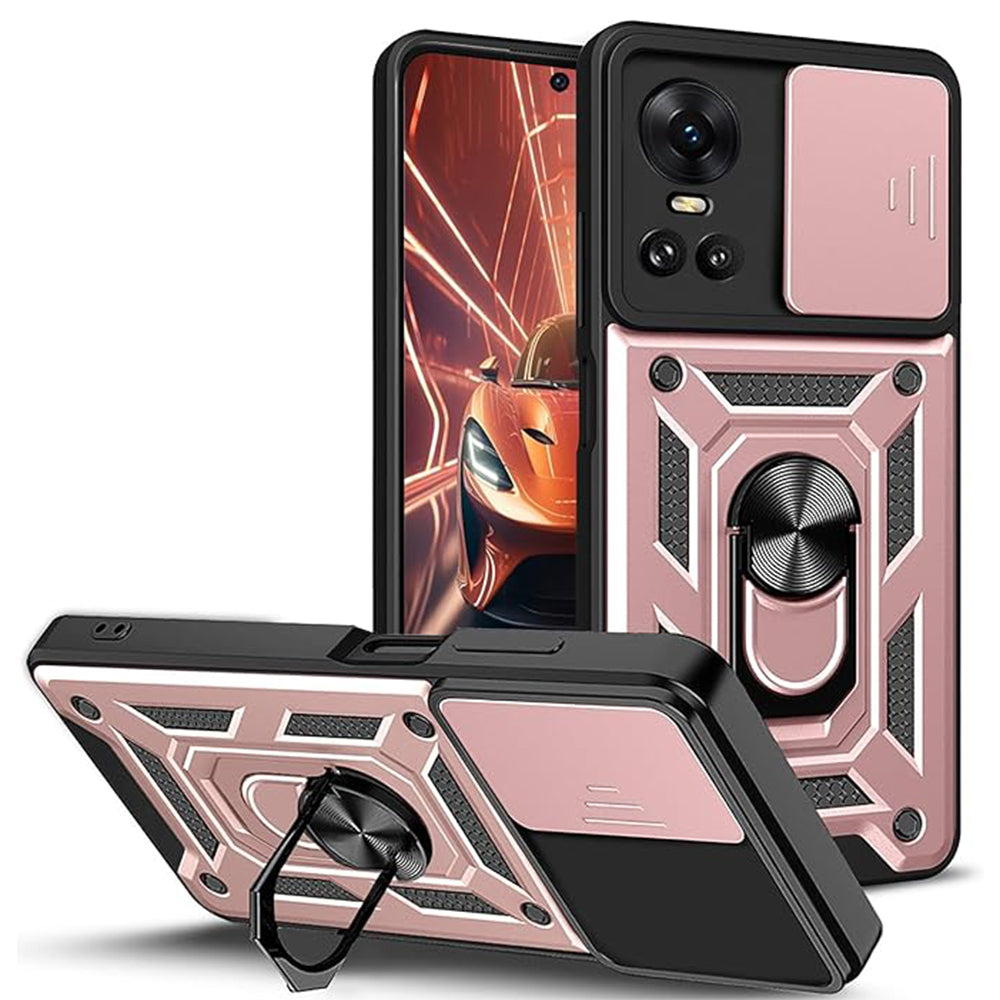 Husa de protectie Techsuit CamShield Series compatibila cu Oppo Reno10, acoperire spate, rose gold