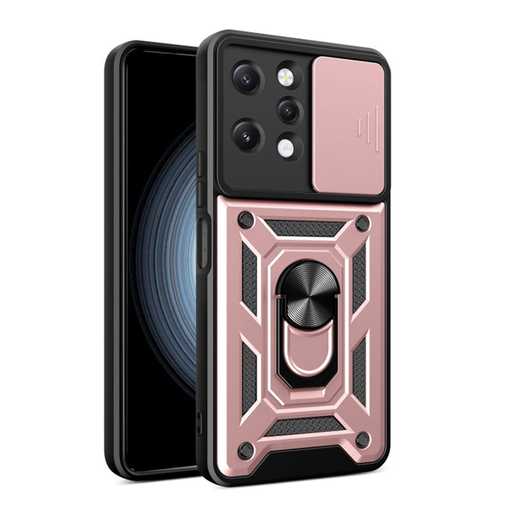 Husa de protectie Techsuit CamShield Series compatibila cu Xiaomi Redmi 12 4G, acoperire spate, rose gold