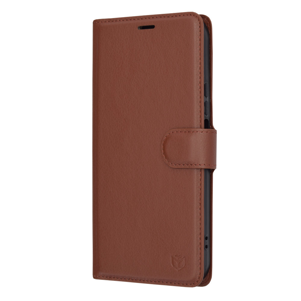 Husa de protectie Techsuit Leather Folio compatibila cu Honor X8b, acoperire spate, maro