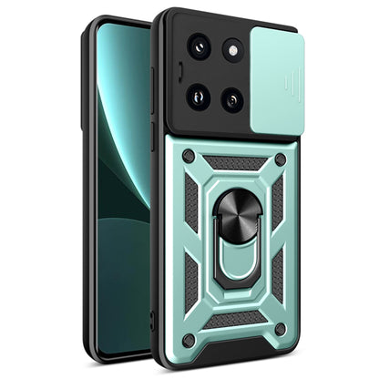 Husa de protectie Techsuit CamShield Series compatibila cu Xiaomi 14, acoperire spate, verde