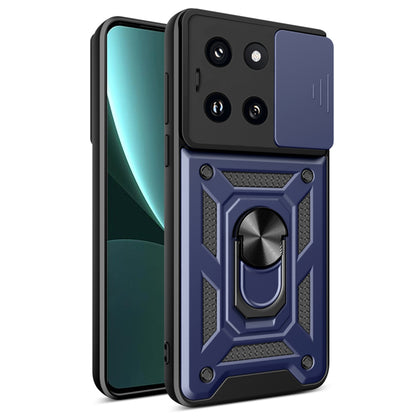 Husa de protectie Techsuit CamShield Series compatibila cu Xiaomi 14, acoperire spate, albastru