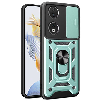 Husa de protectie Techsuit CamShield Series compatibila cu Honor 90, acoperire spate, verde