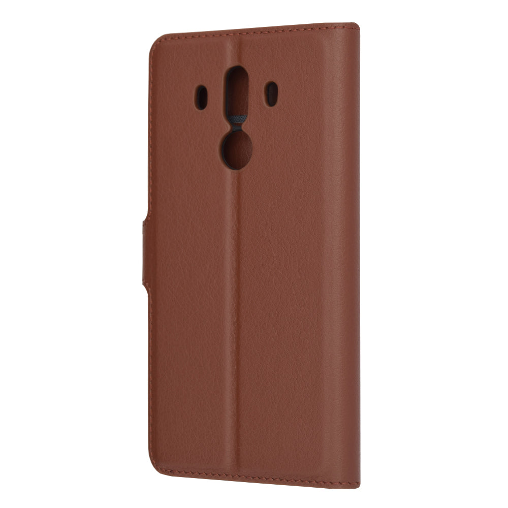 Husa de protectie Techsuit Leather Folio compatibila cu Huawei Mate 10 Pro, acoperire spate, maro