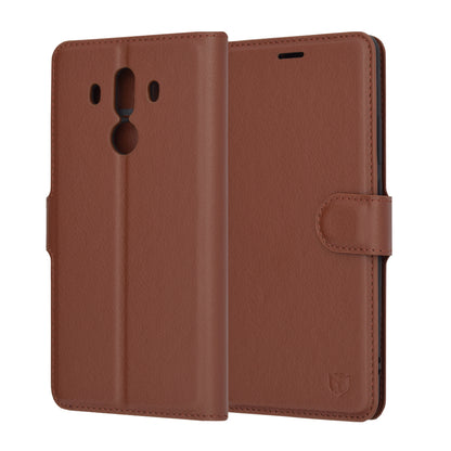 Husa de protectie Techsuit Leather Folio compatibila cu Huawei Mate 10 Pro, acoperire spate, maro
