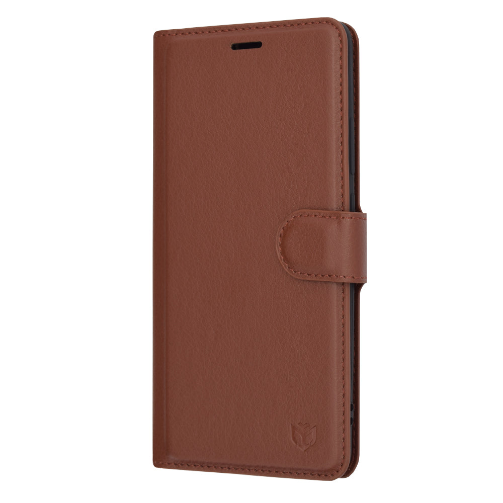 Husa de protectie Techsuit Leather Folio compatibila cu Huawei Mate 10 Pro, acoperire spate, maro