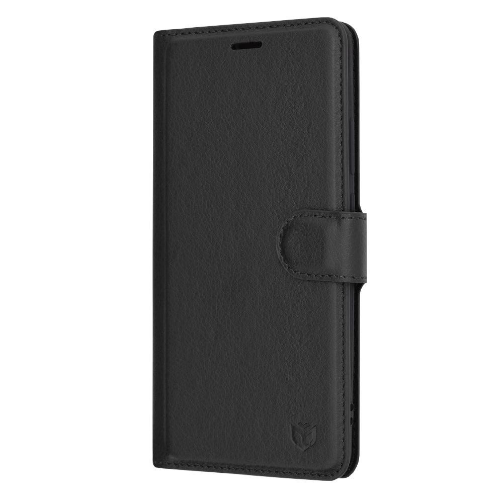 Husa de protectie Techsuit Leather Folio compatibila cu Huawei Mate 10 Pro, acoperire spate, negru