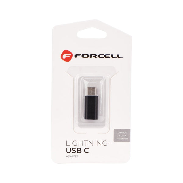 Adaptor Lightning - Tip C (Negru) FORCELL