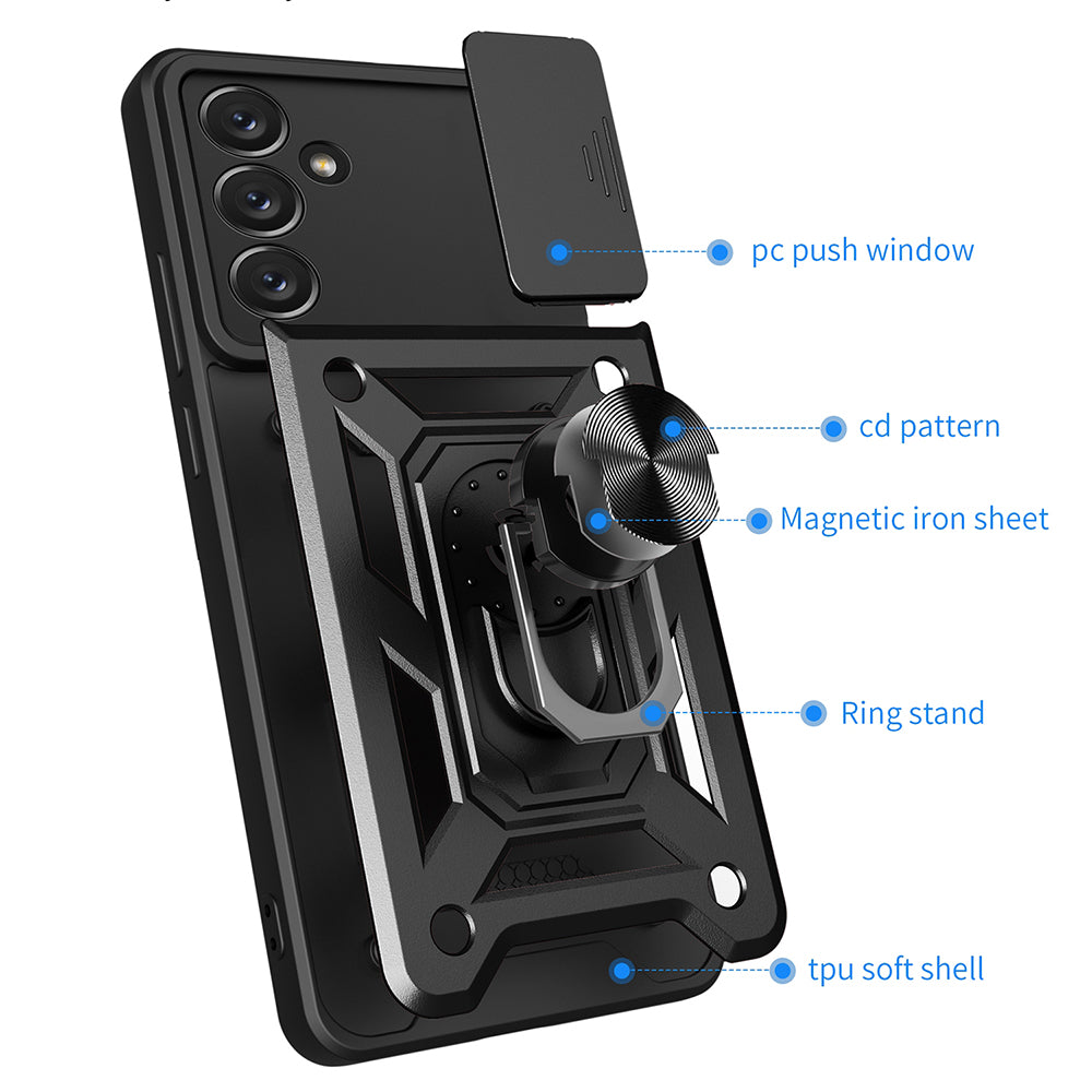 Husa de protectie Techsuit CamShield Series compatibila cu Samsung Galaxy A14 5G, acoperire spate, rose gold