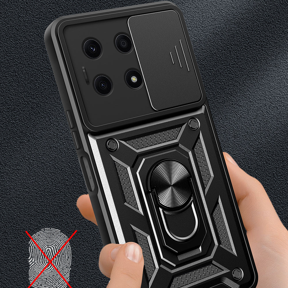 Husa de protectie Techsuit CamShield Series compatibila cu Honor X8a, acoperire spate, verde