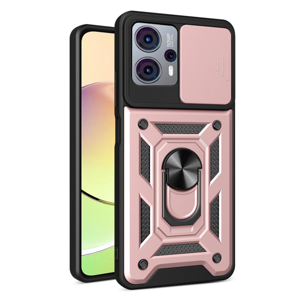 Husa de protectie Techsuit CamShield Series compatibila cu Motorola Moto G23, acoperire spate, rose gold