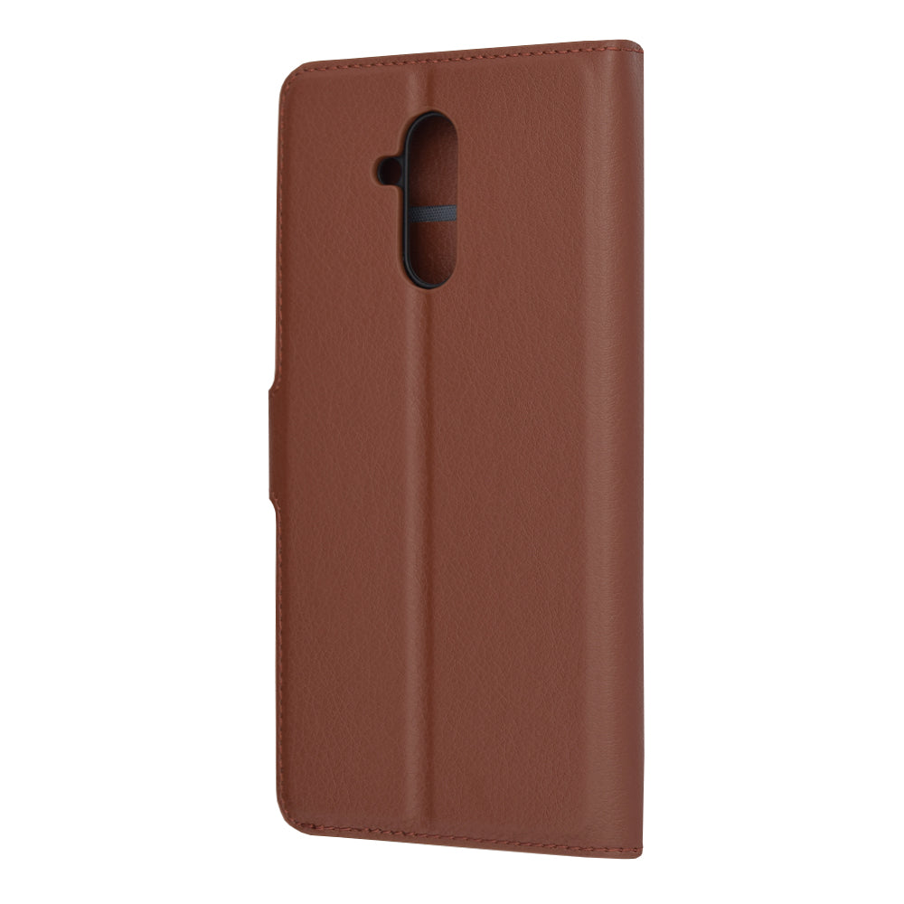 Husa de protectie Techsuit Leather Folio compatibila cu Huawei Mate 20 Lite, acoperire spate, maro