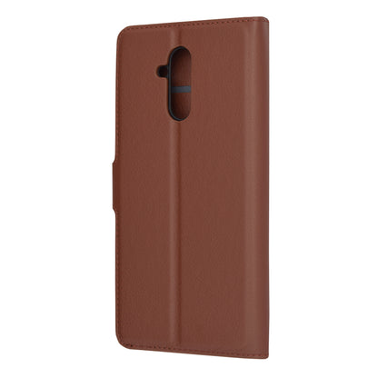 Husa de protectie Techsuit Leather Folio compatibila cu Huawei Mate 20 Lite, acoperire spate, maro