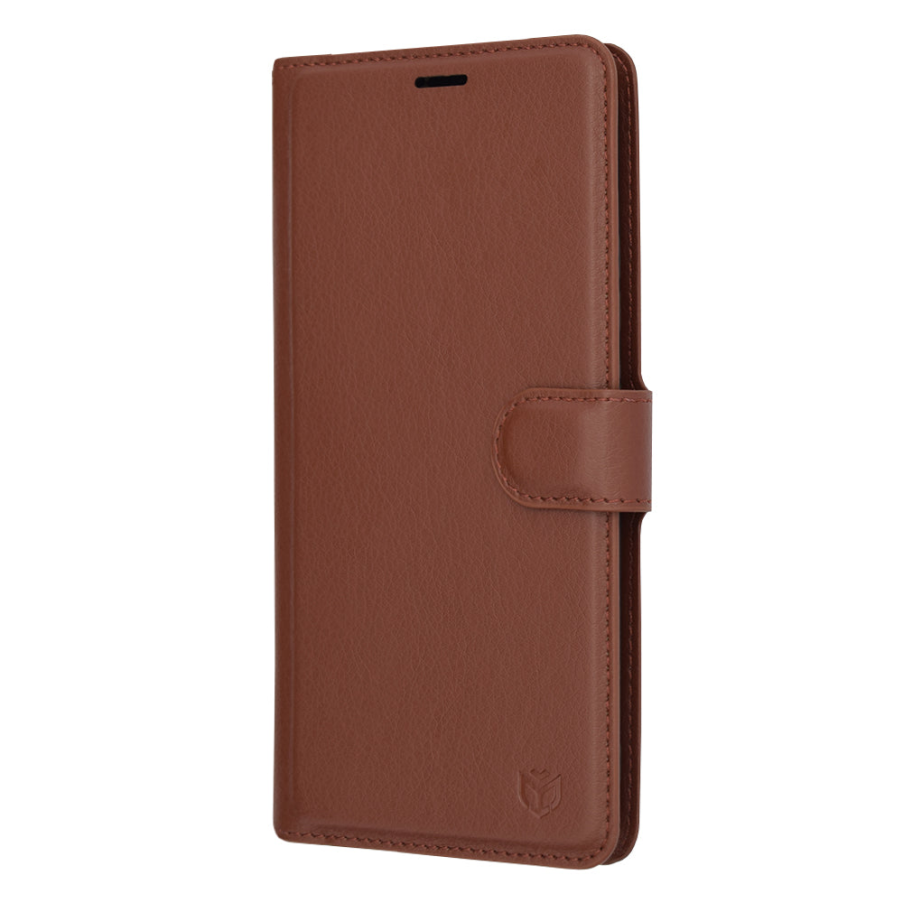 Husa de protectie Techsuit Leather Folio compatibila cu Huawei Mate 20 Lite, acoperire spate, maro